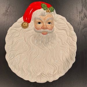 Santa’s Beard Ceramic Plate